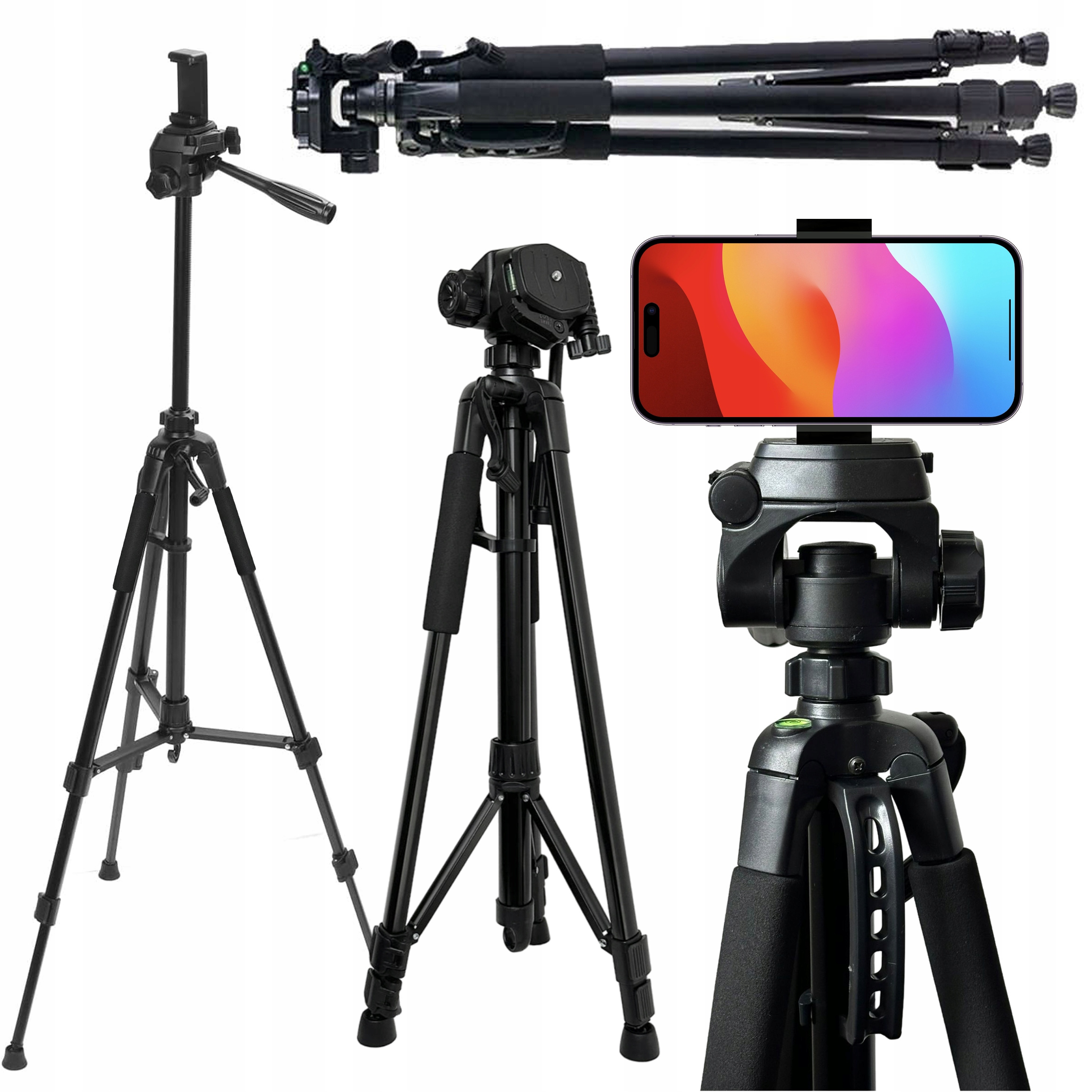 Fotografický Stativ Tripod Pro Držák Telefonu, Fotoaparátu A Kamery 1/4"
