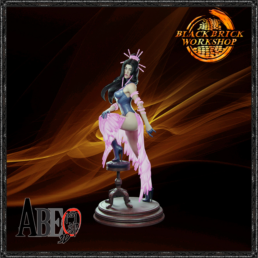 Psylocke Hg Neupravená Abe 3D Měřítko 1/24 (75mm) (sfw) 3D tisk