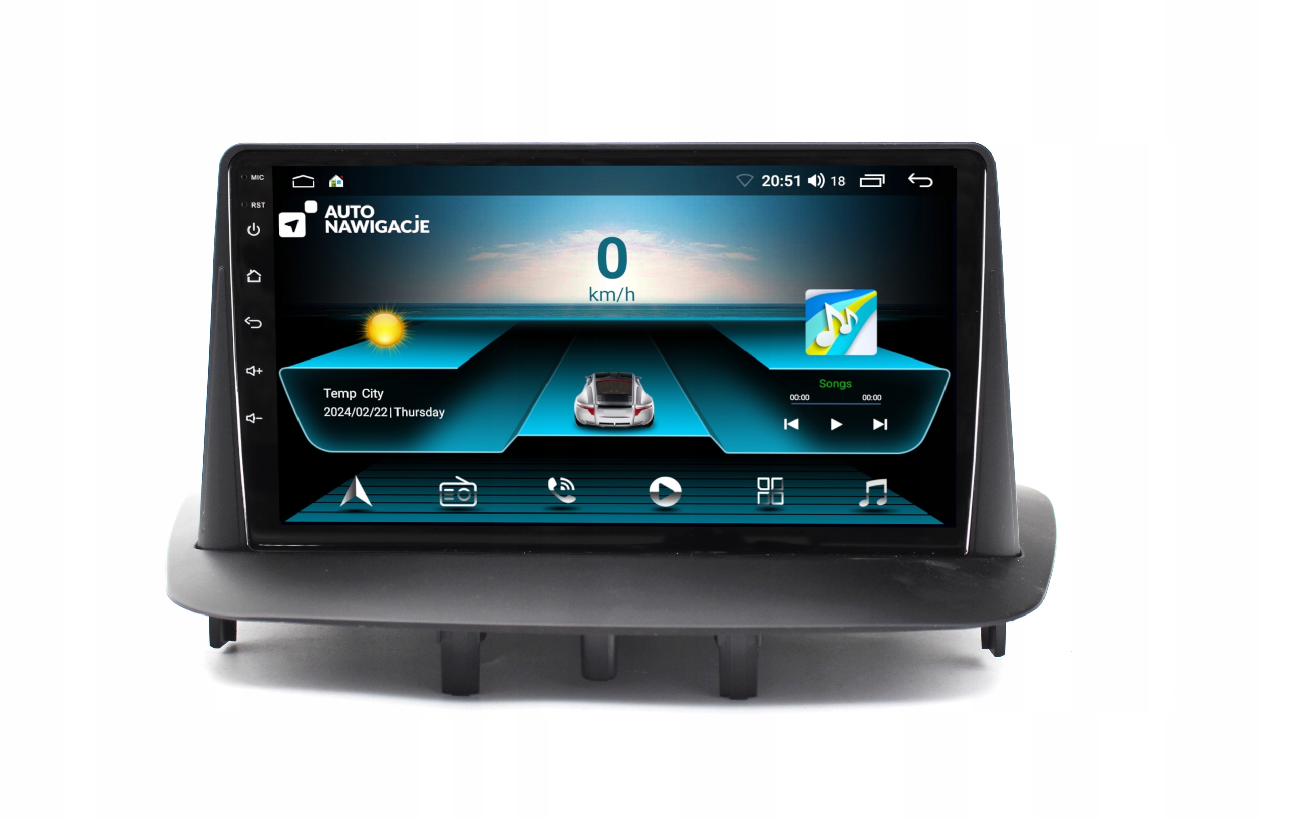 Radio Nawigacja Gps Renault Megane III Fluence Android
