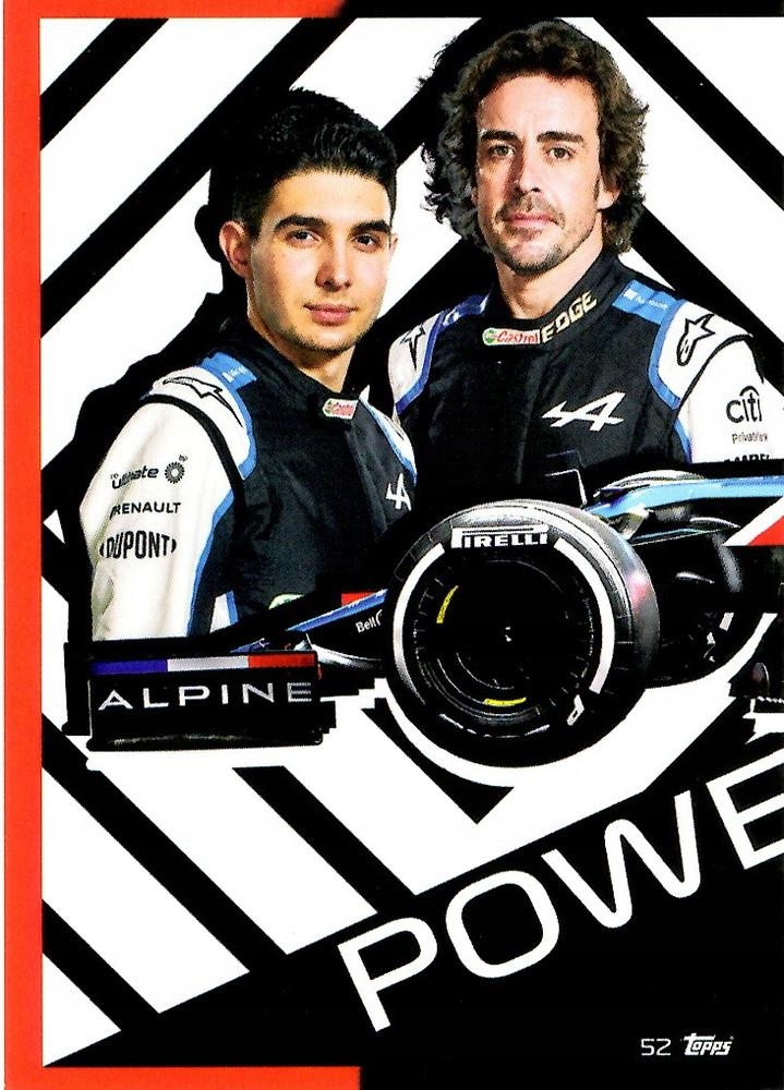 Turbo Attax 2021 52 Alpine F1 Topps