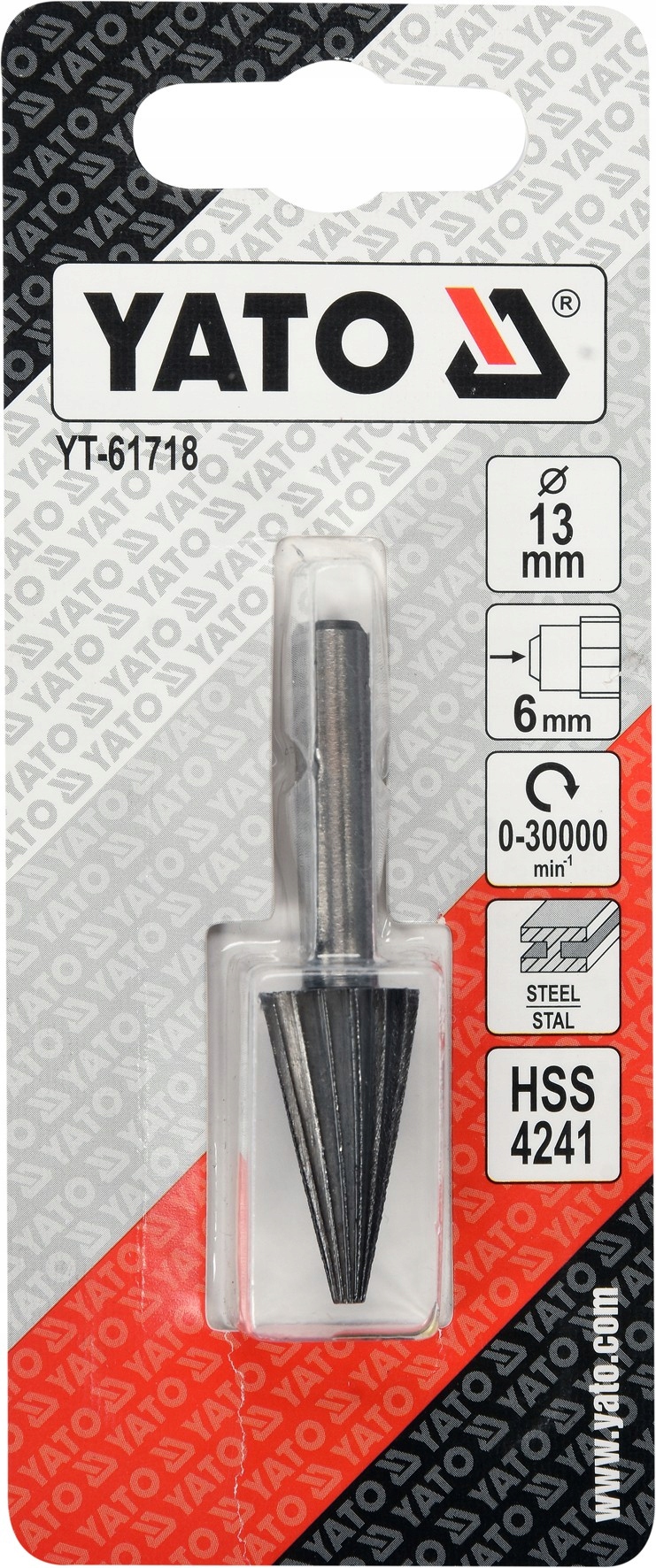 YATO FREZ PILNIK TRZPIENIOWY METALU HSS 13mm STOŻKOWY Rodzaj frez pojedynczy