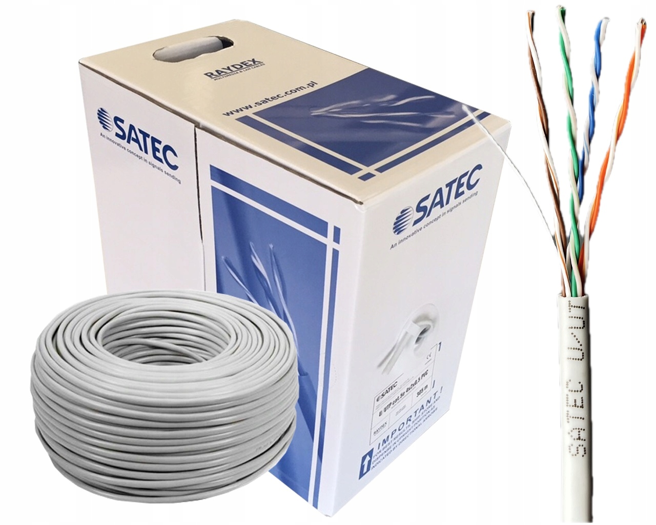 Przewód Utp Ip Do Kamer Monitoringu 50m Mocny