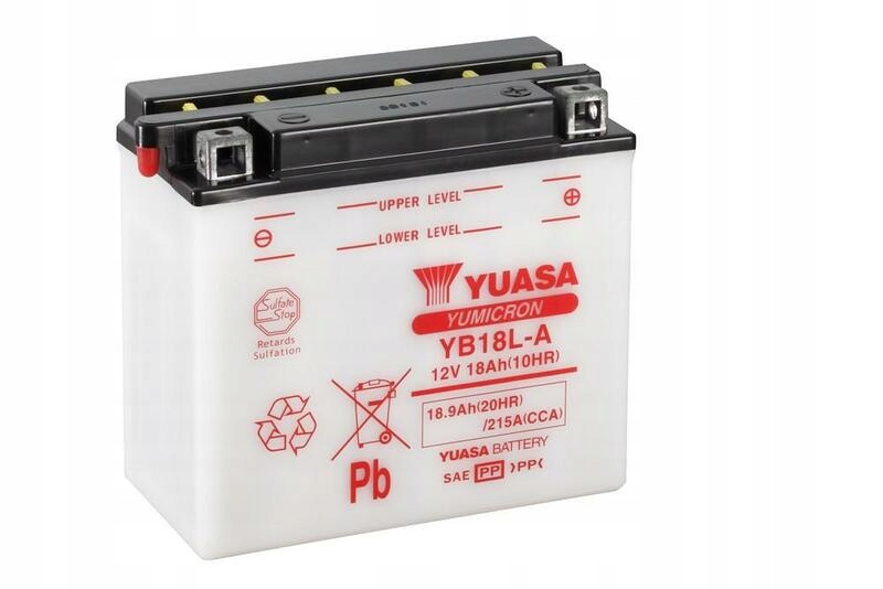 Konvenčné batérie Yuasa bez kyselinovej sady YB18L-A YB18L-A