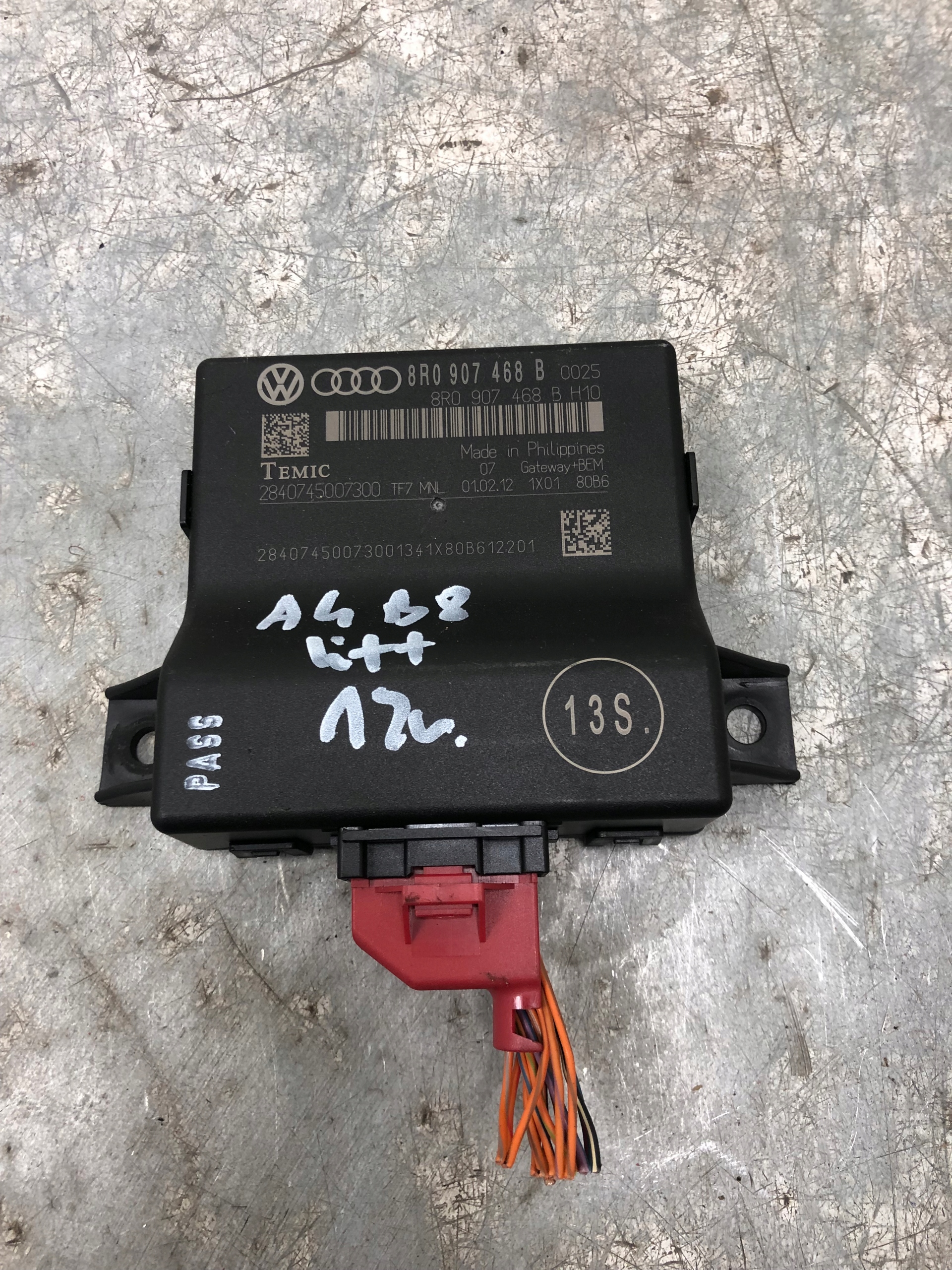 modul GATEWAY AUDI A4 B8 LIFT 8R0907468B