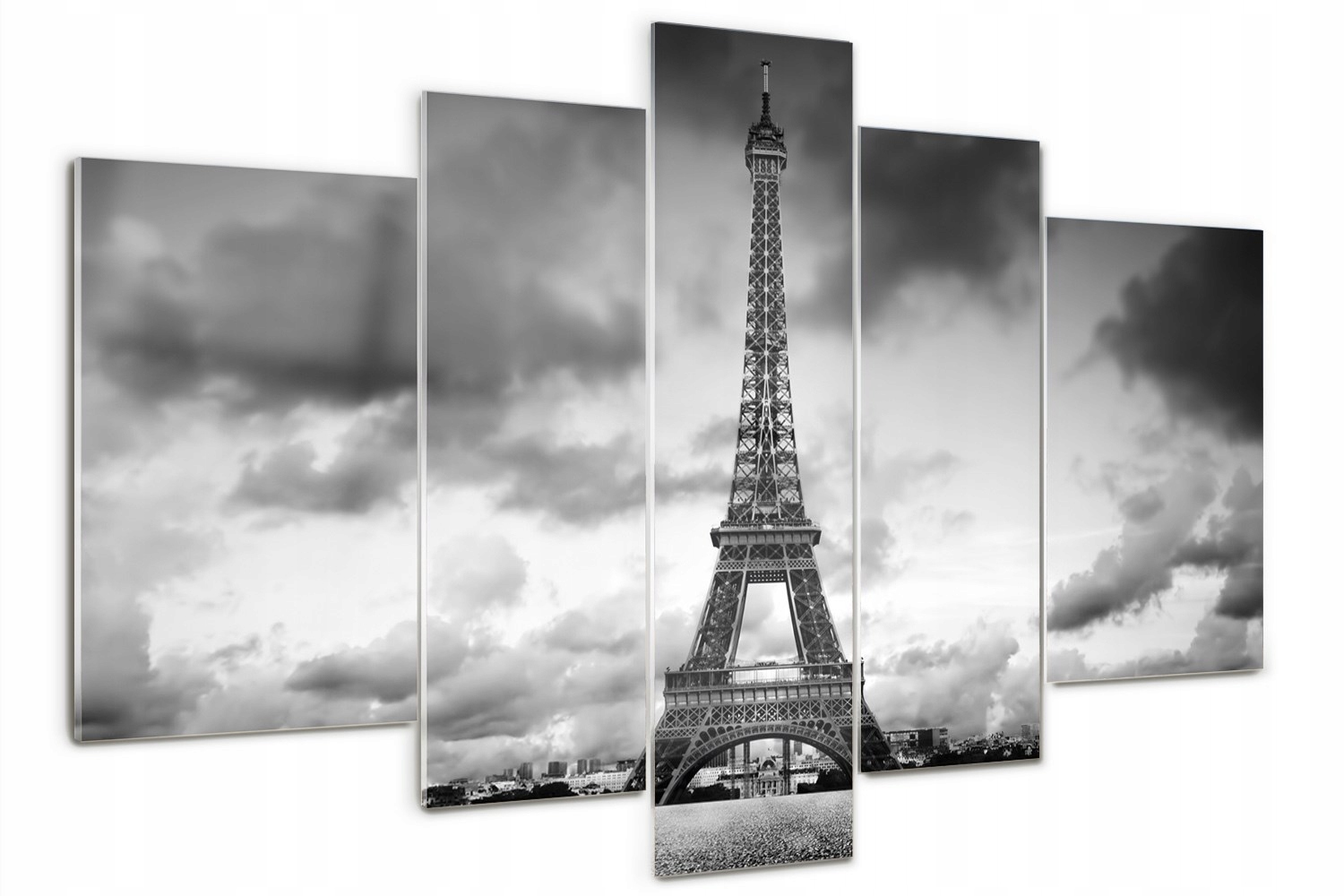 Akrylový triptych do obývacího pokoje Eiffelova věž Paříž