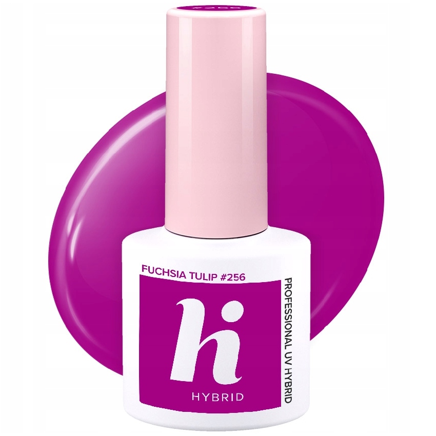 HI HYBRID #256 Lakier Hybrydowy FUCHSIA TULIP 5ml