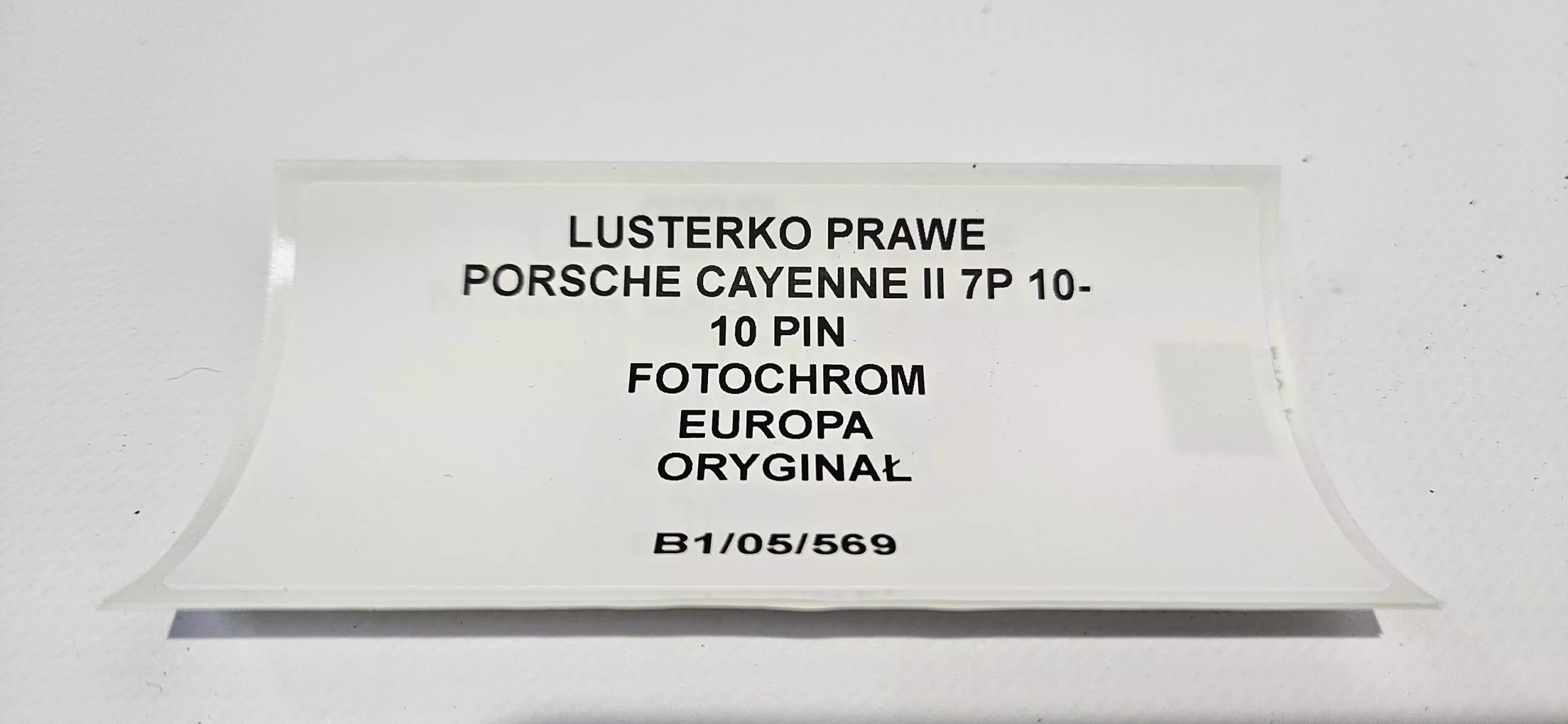 mirror right PORSCHE CAYENNE II 7P 10- 10 PIN EU