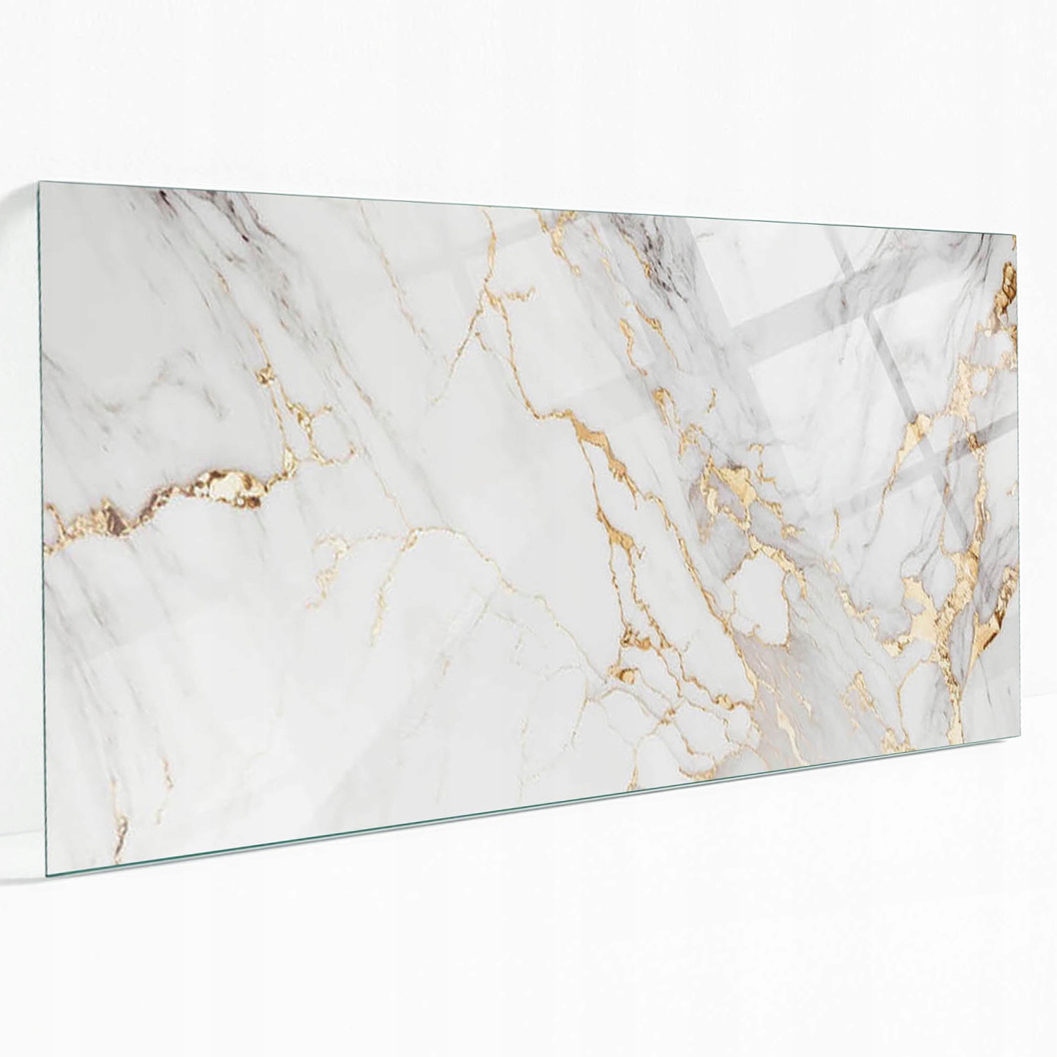 Dekoratívna stolová doska s potlačou Elegantný mramor s vlascami 100 x 50 cm