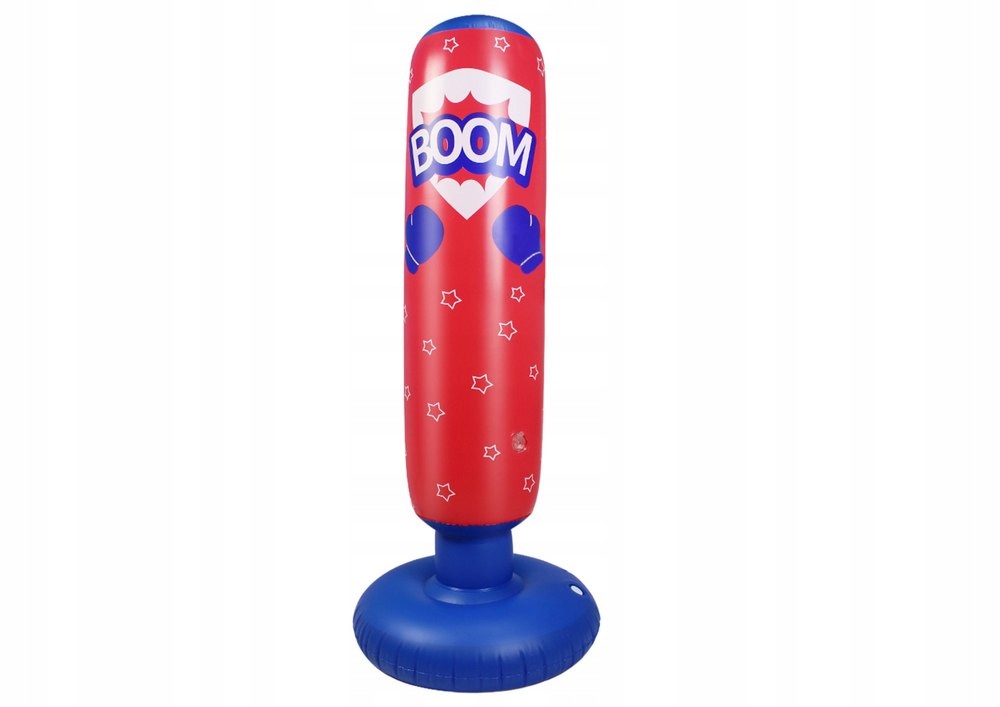 Nadmuchiwany Worek Bokserski Czerwono Niebieski 125CM Lean Toys