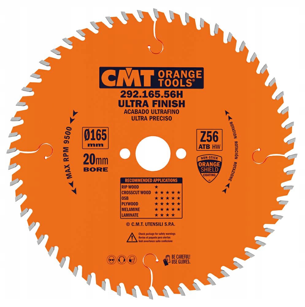 Cmt Řezací kotouč na dřevo 292.165.56H 165x20 mm z=56 Atb