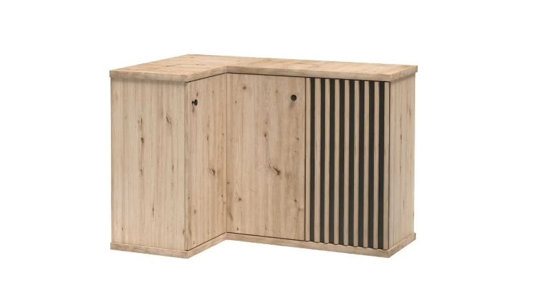 Elegantní velká rohová komoda Lamele C-12 Moderní skříňka do obývacího pokoje