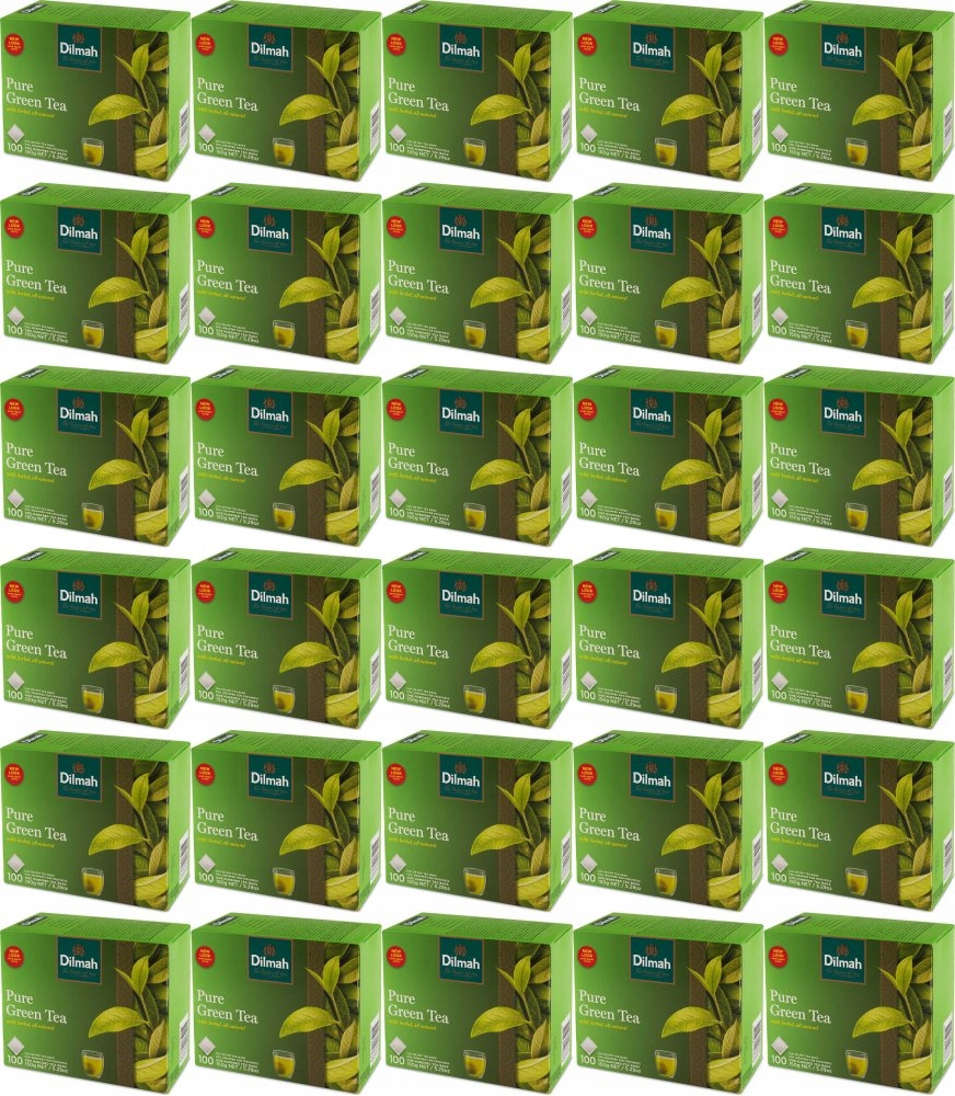 Herbata zielona w torebkach Dilmah Pure Green 100szt x36