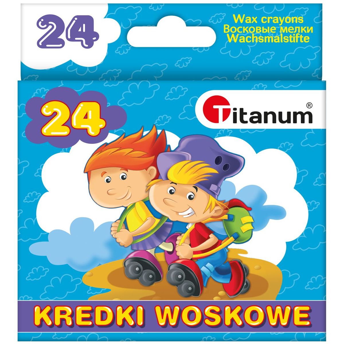 

Kredki woskowe świecowe szkolne 24