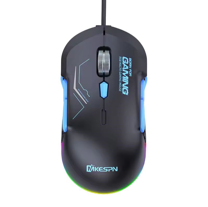 Mysz gamingowa Rgb przewodowa 12800 Dpi 10 przycisków Usb makra Laptop Pc