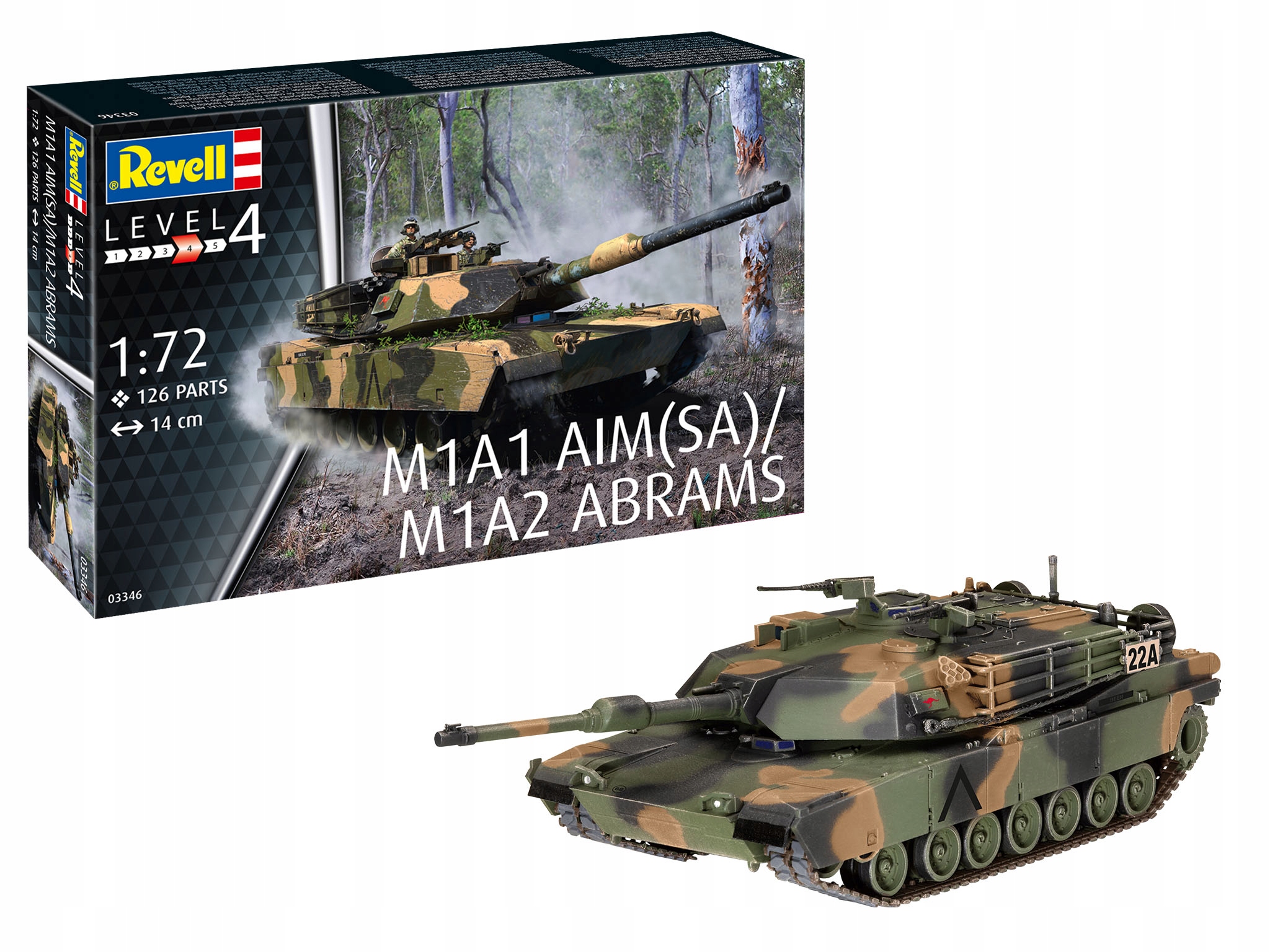 Model plastový M1A2 Abrams 1/72