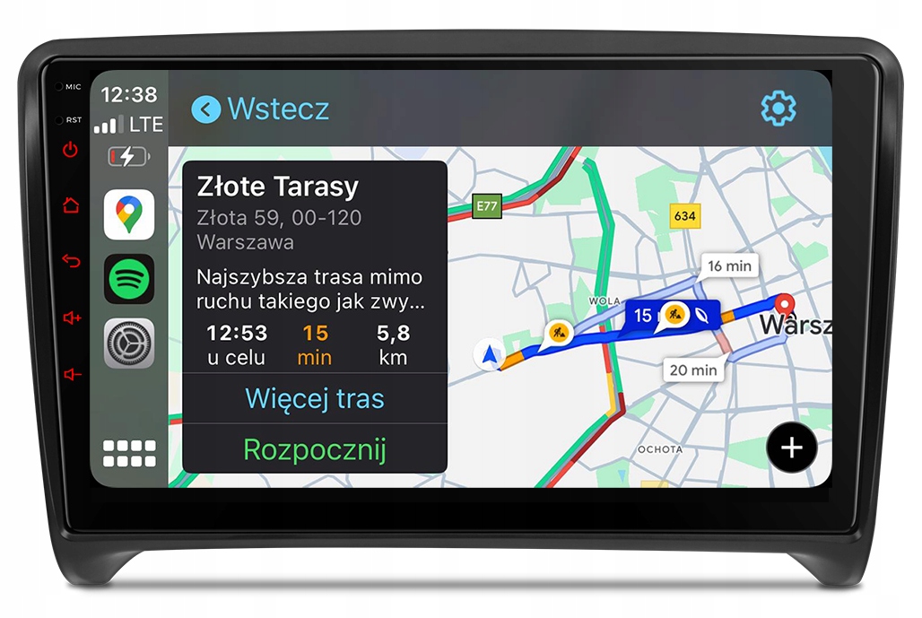 Audi Tt 2006-2014 Rádio Navigace Android Auto Apple Carplay 8GB/128GB Dsp