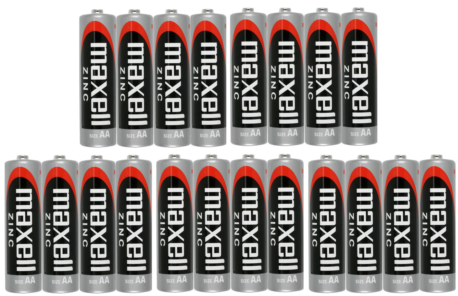 20x Bateria Baterie Maxell Aa R6 Zinc