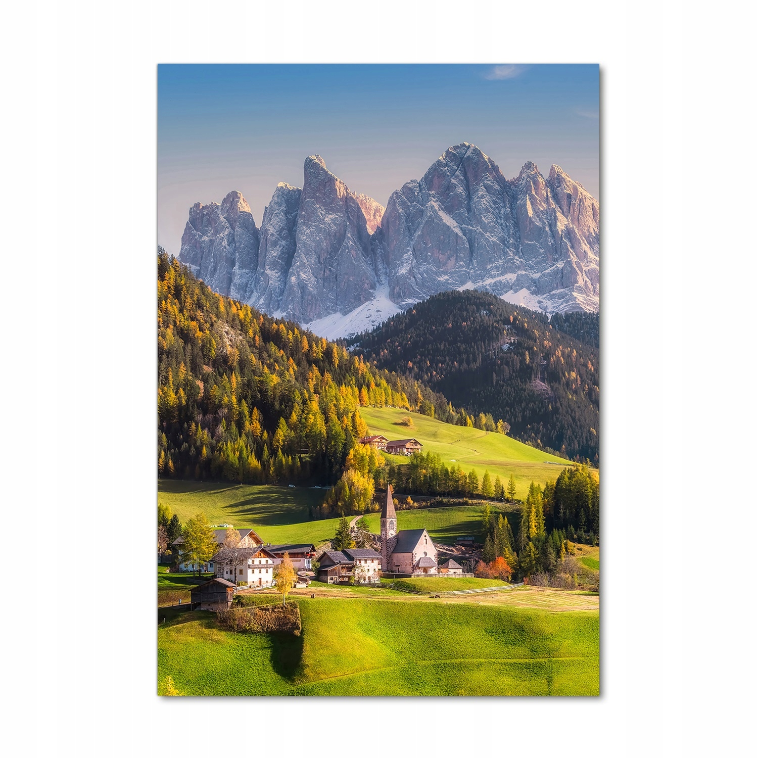 Fotoobraz na skle Mestečko v horách 70x100 cm