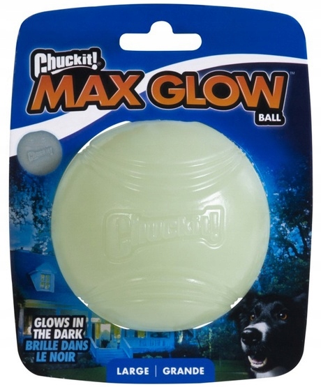 Míček Pro Psy Svítící Ve Tmě Gumový Chuckit Max Glow Velikost L