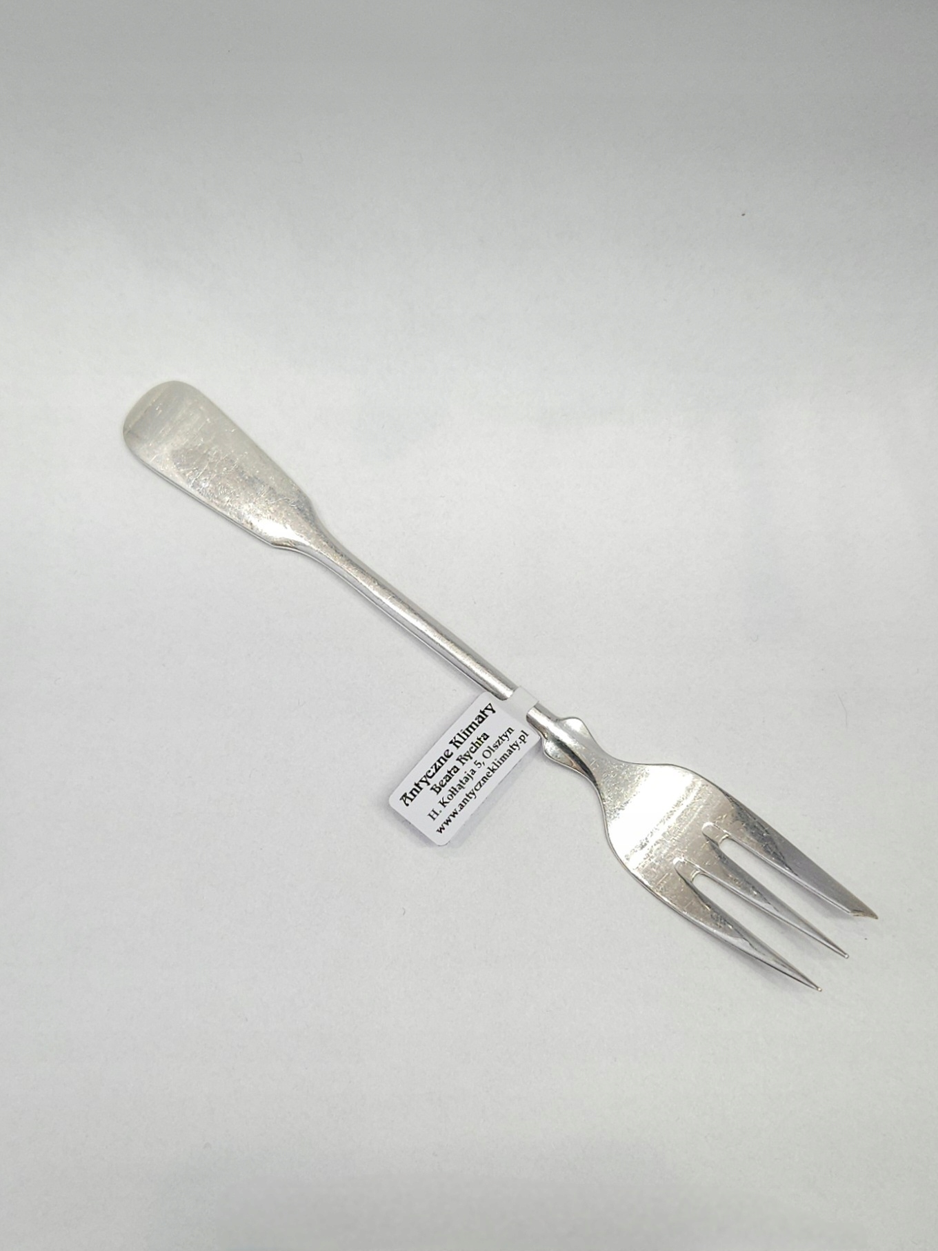 Srebrny widelczyk Robbe & Berking, srebro 0,800 dł. 15,0cm
