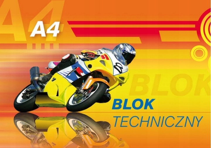 

Blok techniczny A4, 10 kart biały 250 g Kreska