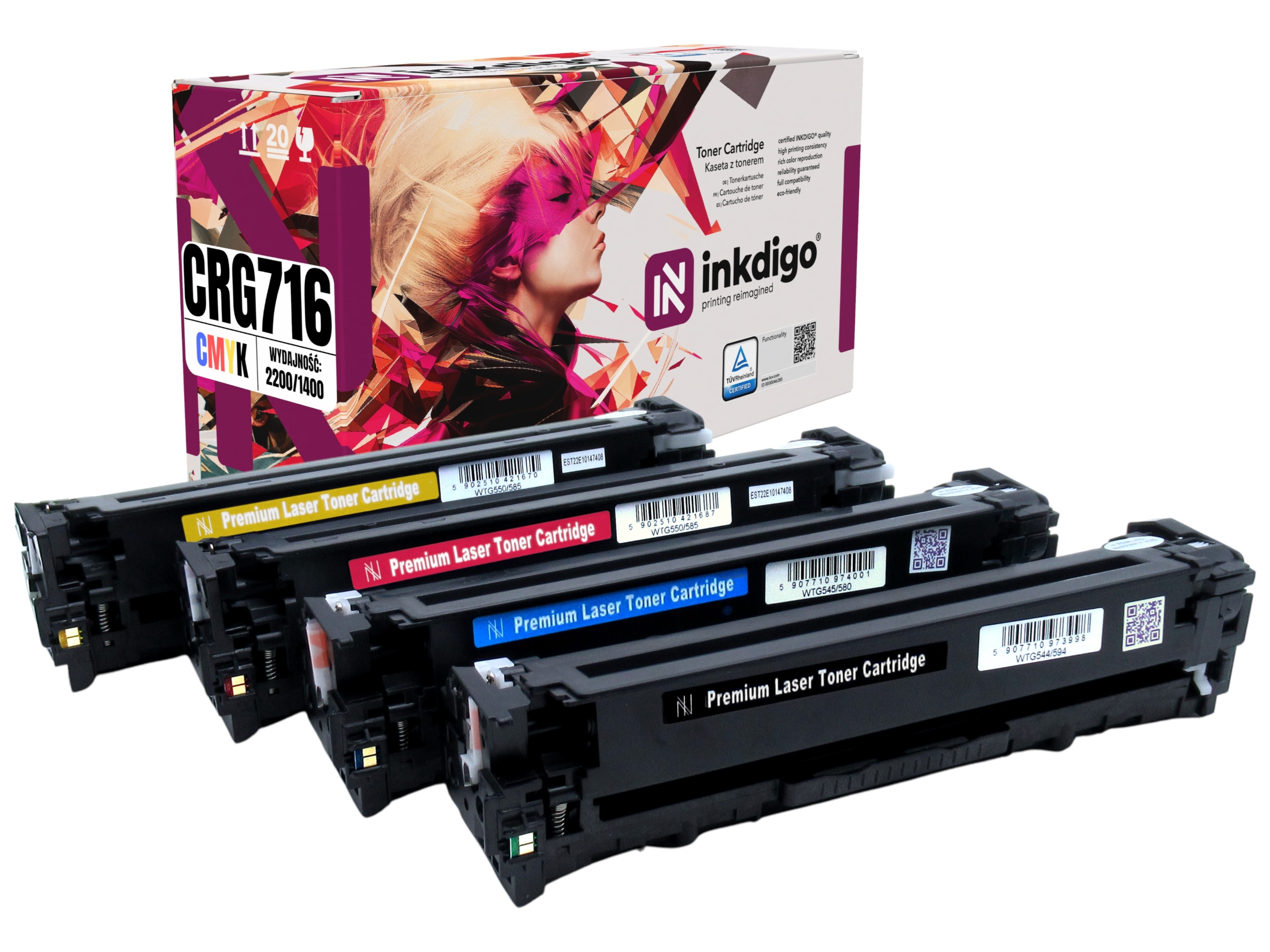 4x Toner pro Canon CRG716 i-SENSYS MF8030 LBP5050N