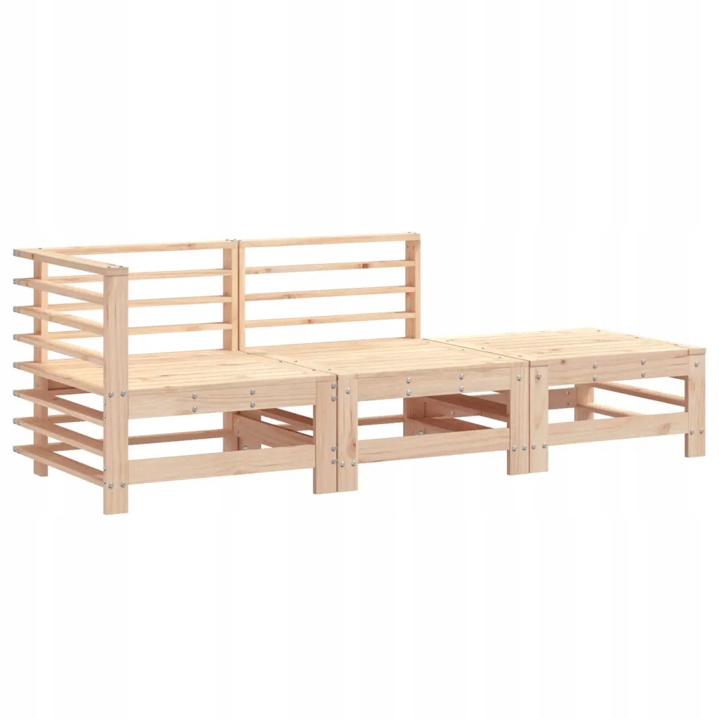 Set zahradního nábytku dřevo vidaXL hnědá 3 el.