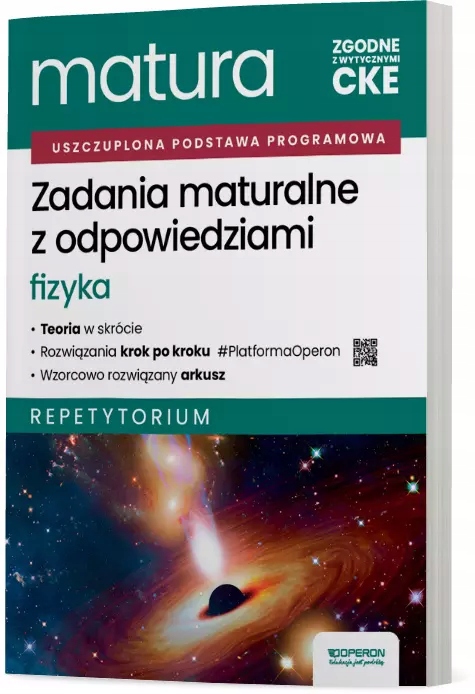 Matura 2026. Zadania maturalne z odpowiedziami. Fizyka. Repetytorium