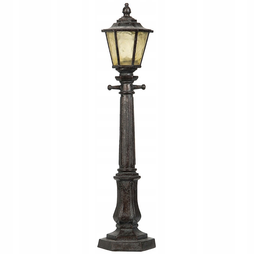Figurka Městská Lampa Led Vysoká Velká 50 cm Retro Do Domu Obývacího Pokoje