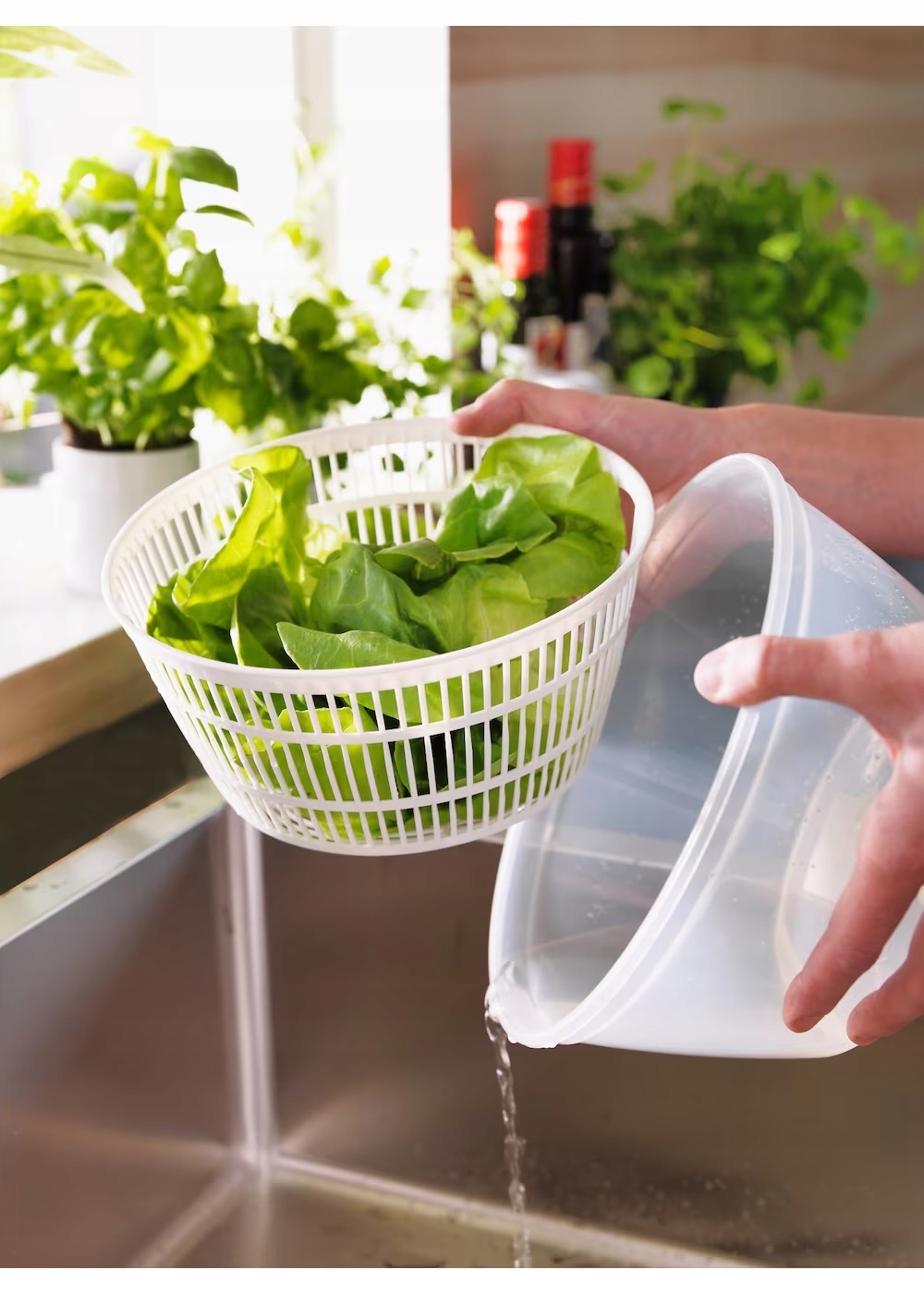IKEA Uppfylld Wirówka do sałaty szpinaku Odsączacz Suszarka Marka Ikea