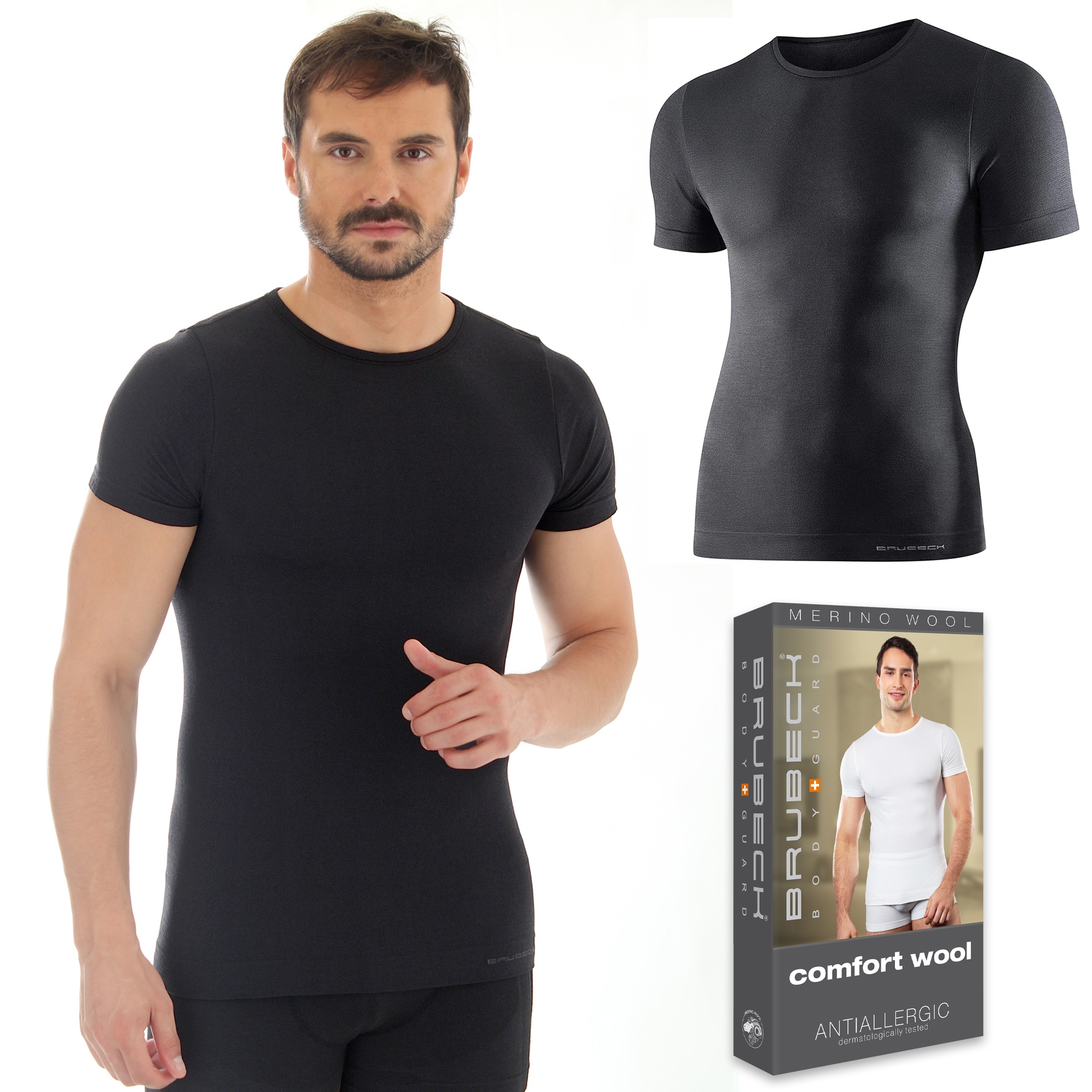

Koszulka męska Wełniana termo Brubeck SS11030 - XL