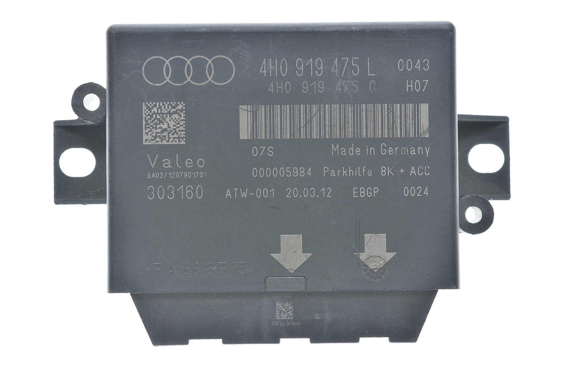 Audi A6 C7 3.0tdi БЛОК УПРАВЛЕНИЯ модуль датчик парковки 4H0919475L C