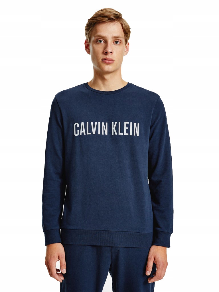 Calvin Klein Pánská Mikina Tenká L/s Sweatshirt Tmavě Modrá vel. S