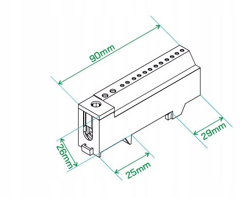 MOSTEK W OBUDOWIE LISTWA ZACISKOWA BEZGWINTOWA PRO Marka Adelid