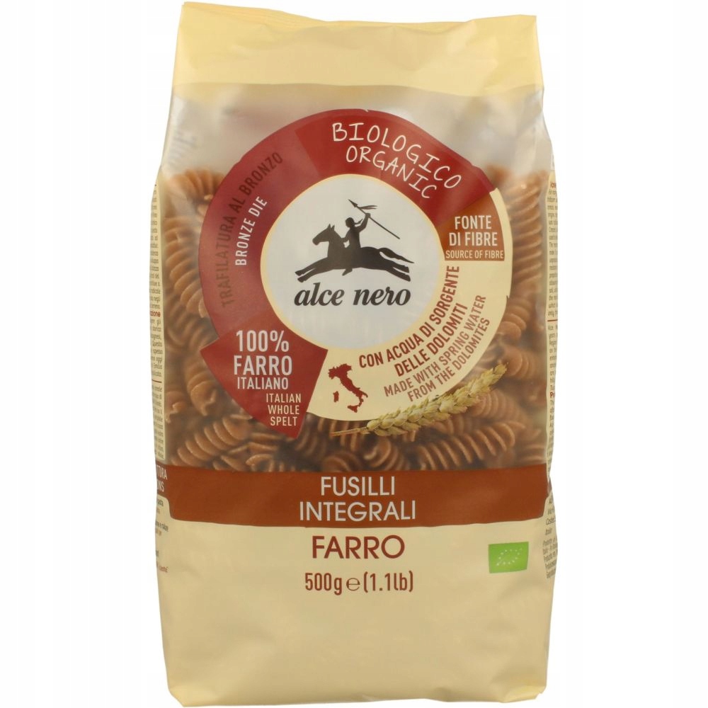Levně 3X Alce Nero Těstoviny jednorázové fusilli Bio 500 g