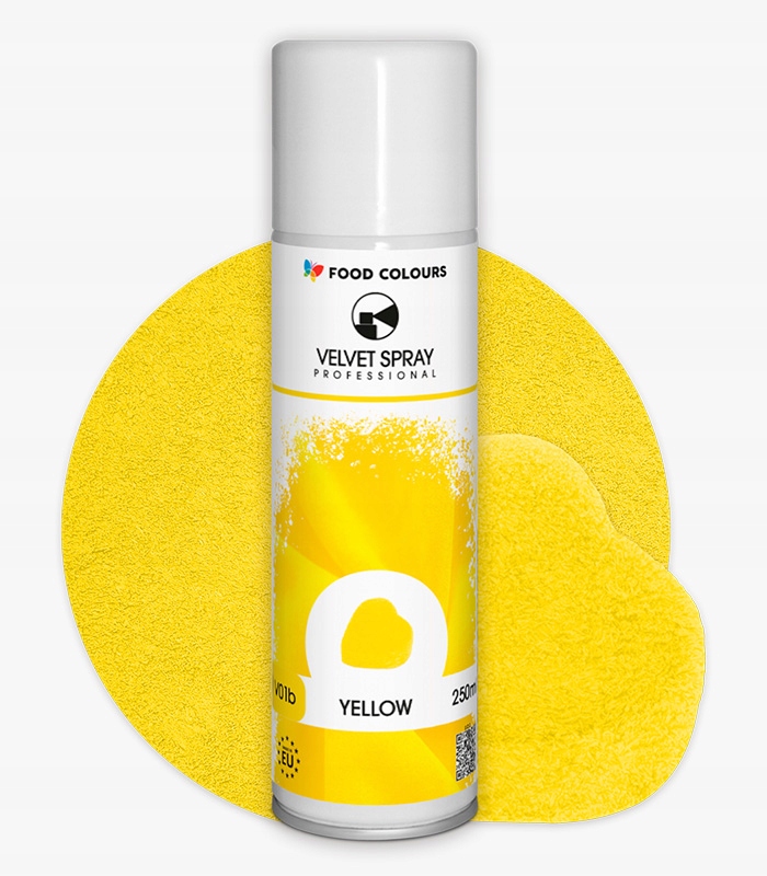 Zamsz spożywczy w sprayu żółty 250ml Food Colours Yellow