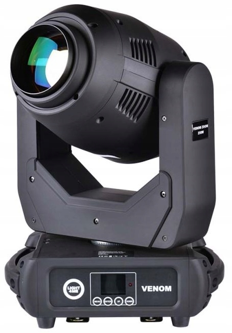 GŁOWICA GŁOWA KONCERT FESTIWAL CLUB RUCHOMA LED LIGHT4ME VENOM ZOOM 250W V2 Model VENOM ZOOM 250W