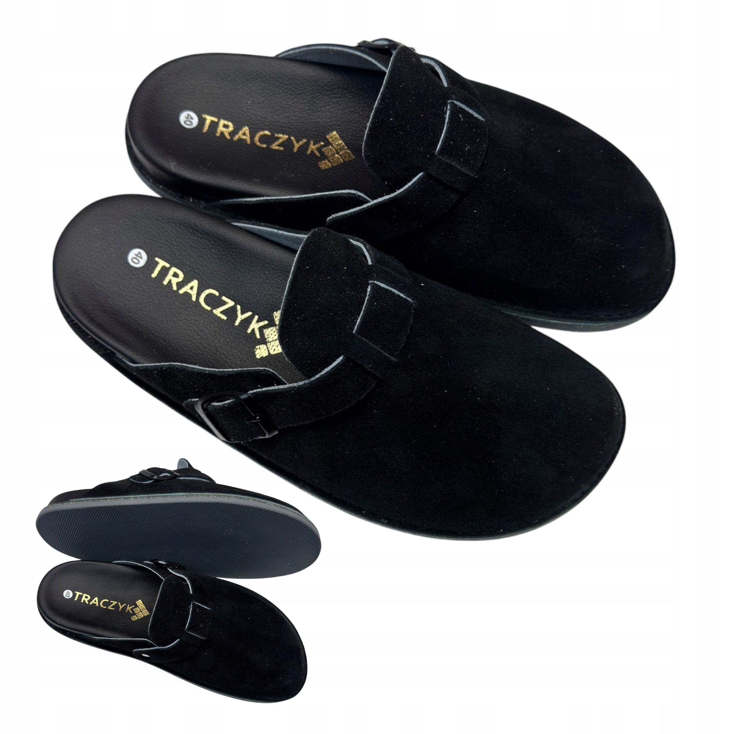 Černé Nazouváky Traczyk Přírodní Profilovaná Kůže Výrobce Ortopedické 37