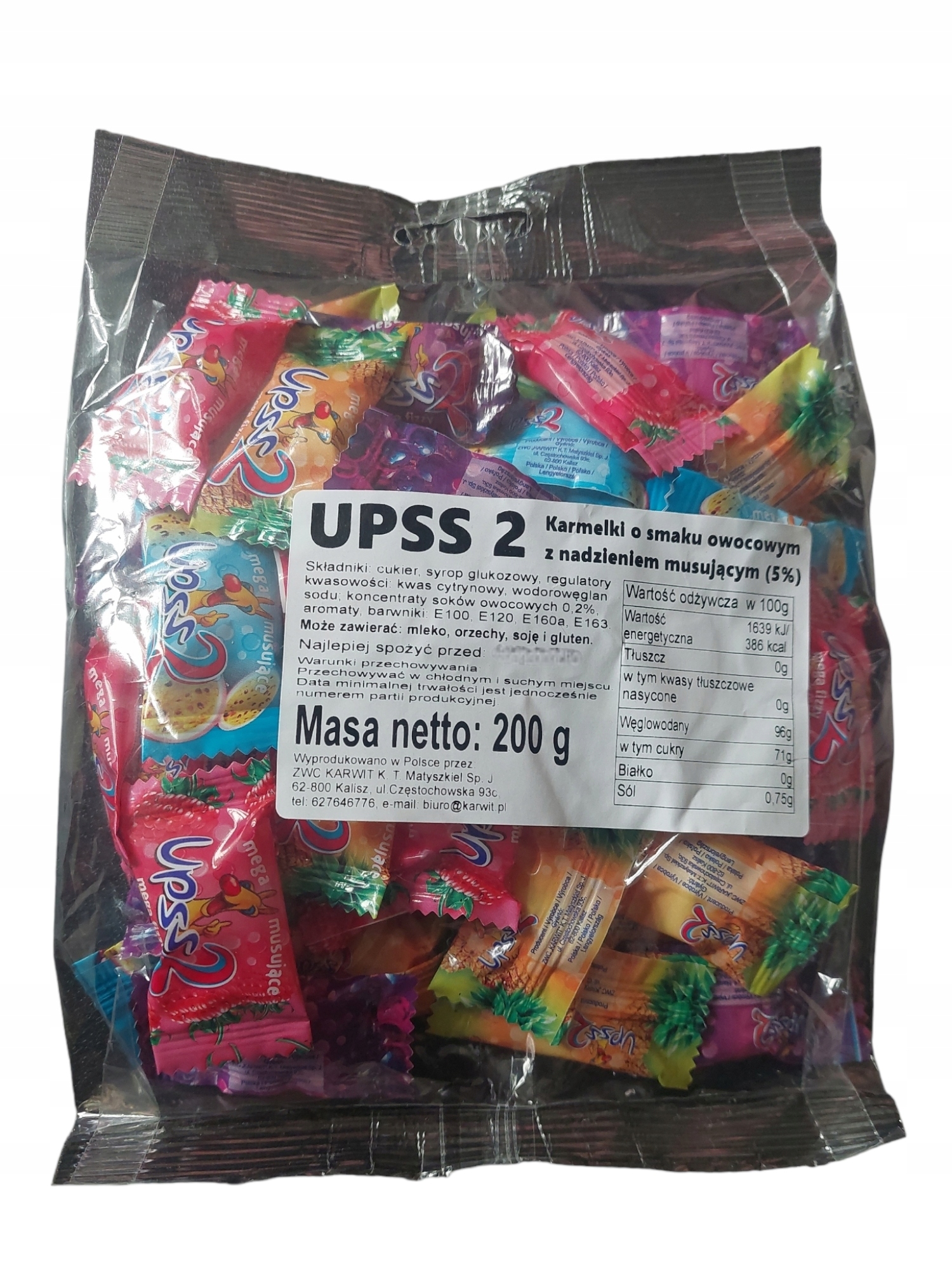 Cukierki UPSS2 200g owocowe — 5