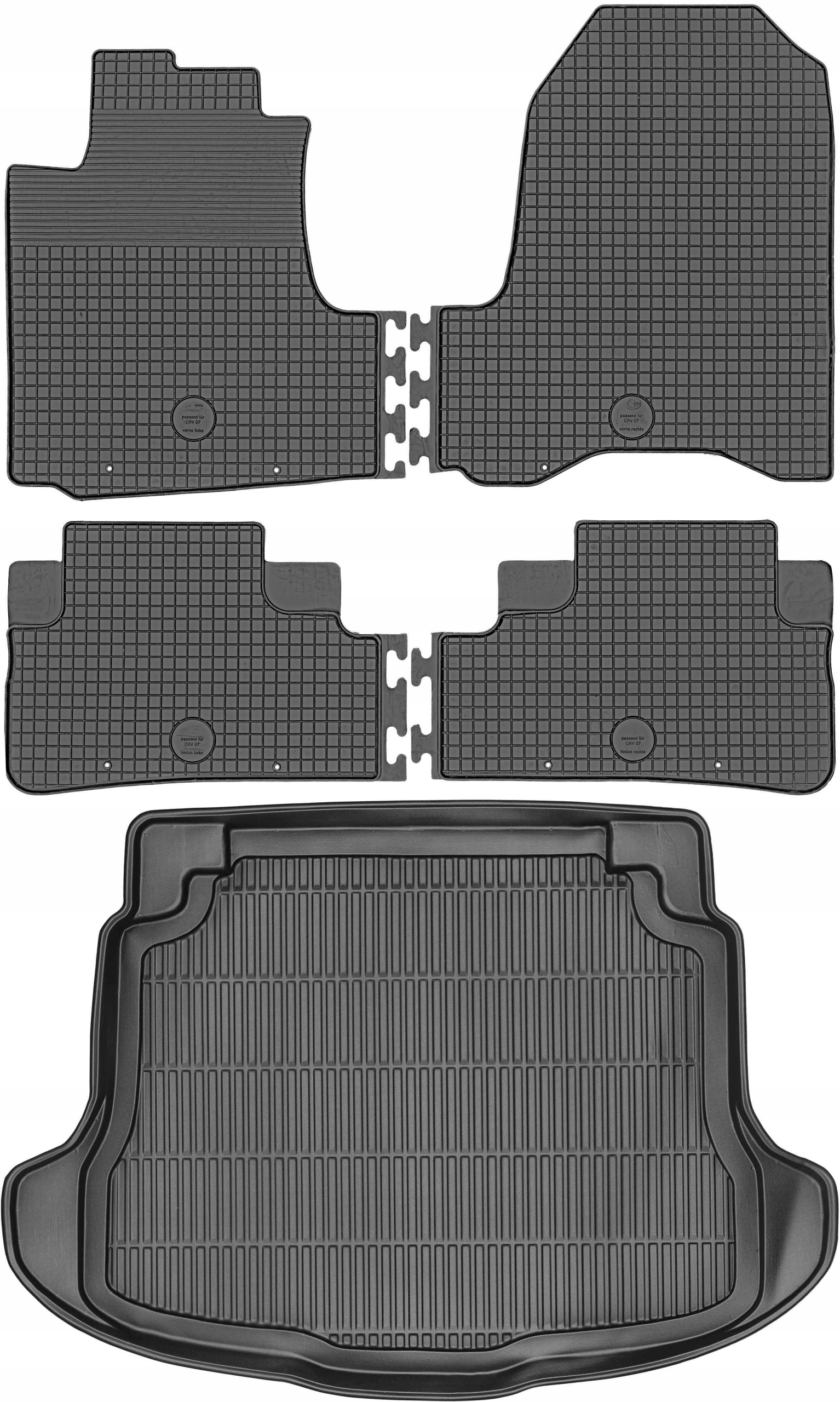 Honda Cr-v III Suv od roku 2007-2012 Sada Koberce batožinový priestor