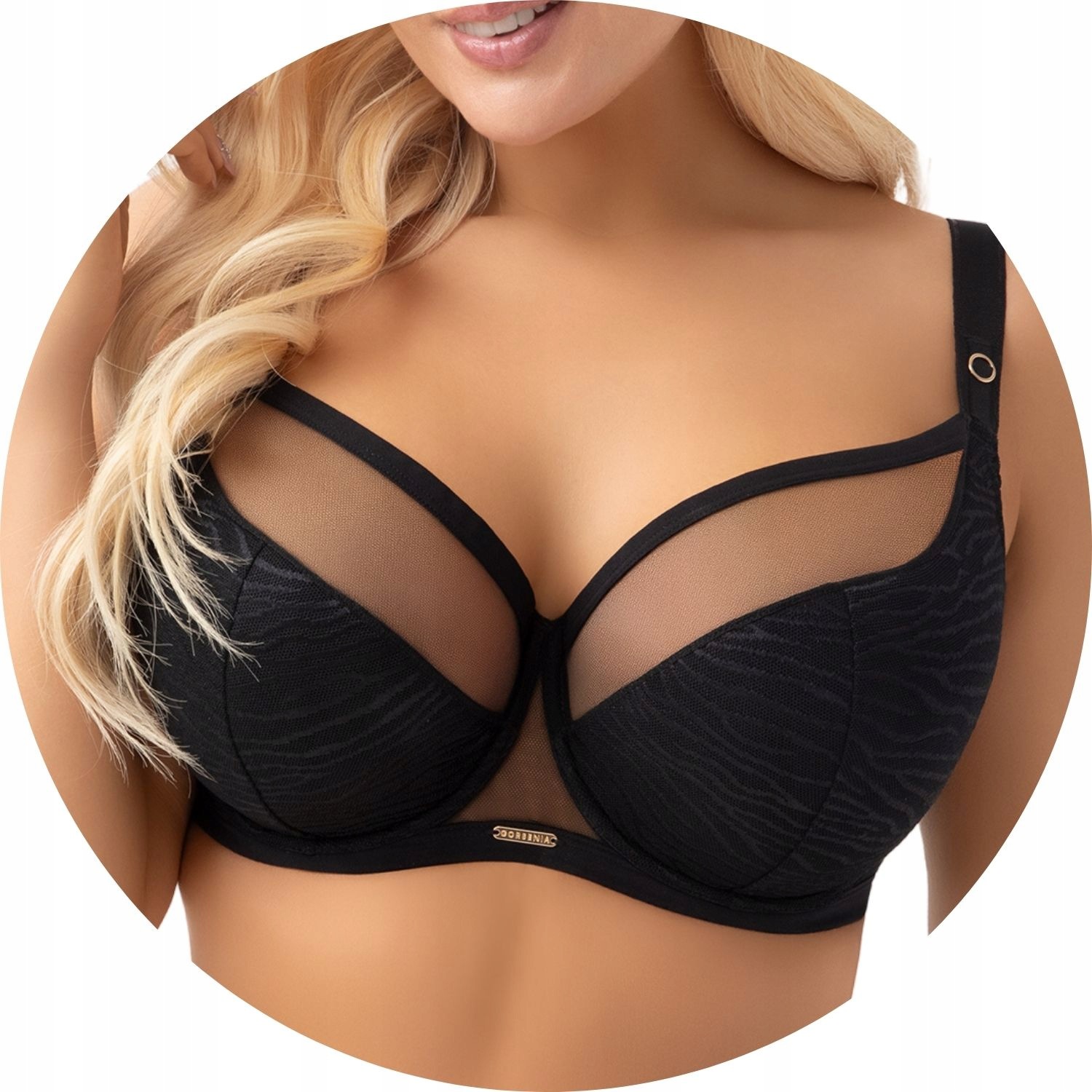 Polovyztužená podprsenka Semi Soft Gorsenia G020 Lori černá 95H