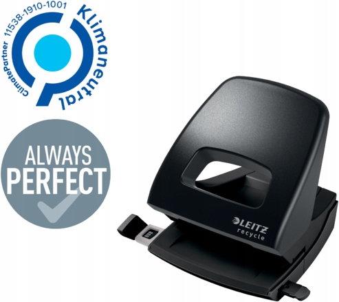 Dziurkacz Leitz NeXXt Recycle 30 kartek czarny x4 Waga produktu z opakowaniem jednostkowym 0.2 kg