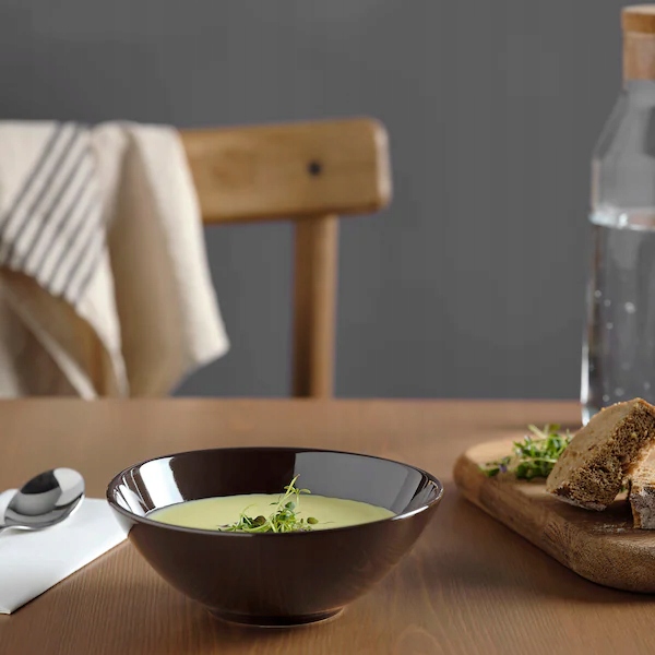 IKEA FARGKLAR Miska z połyskiem brązowy 16 cm Pojemność 1 ml