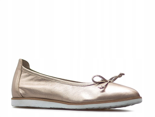 

Buty Damskie Karino Baleriny Półbuty złote