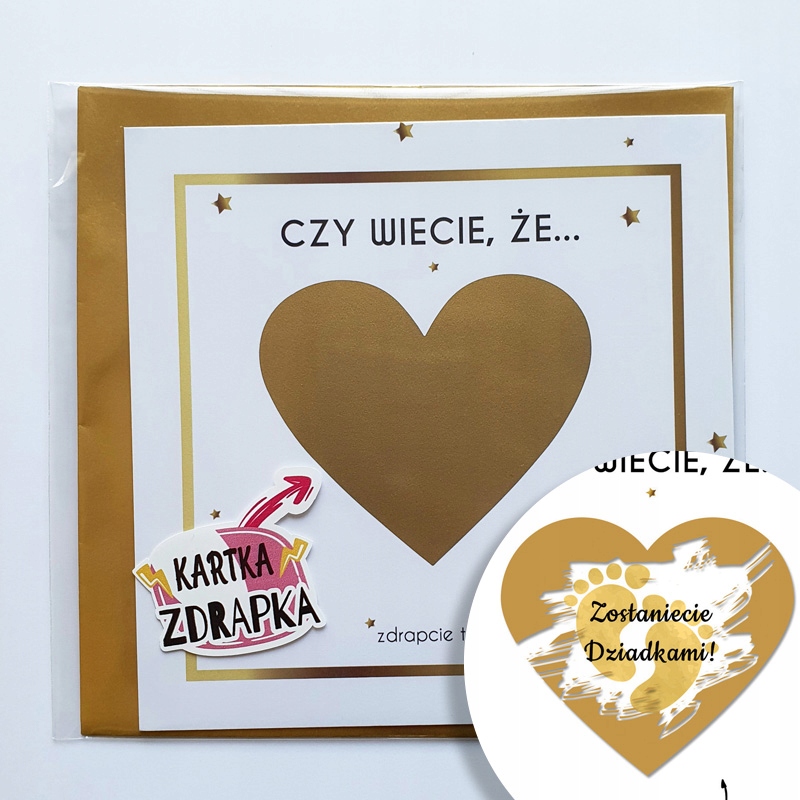 

Kartka zdrapka Ciąża zostaniecie dziadkami