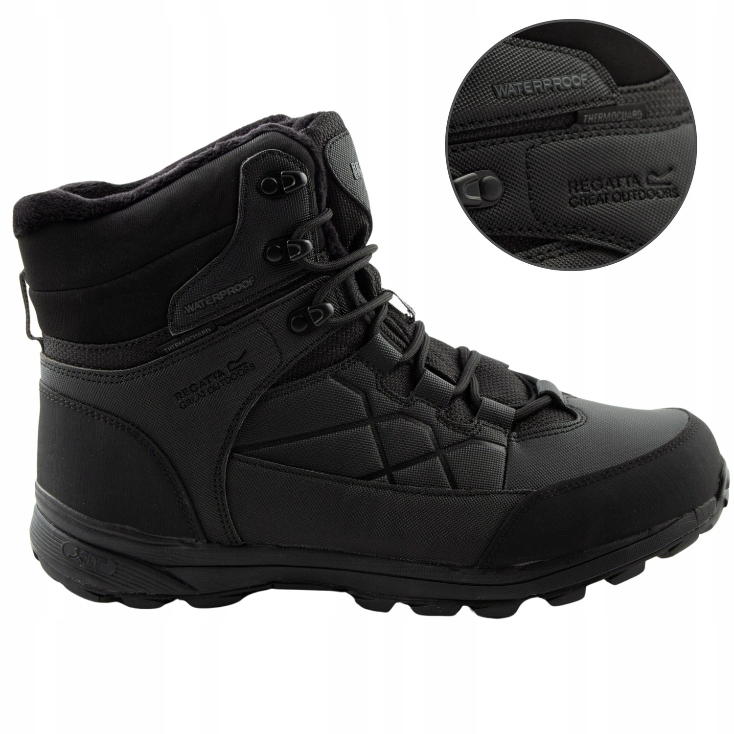 Pánské trekové boty Regatta Samaris Thermo černé, voděodolné, vel.