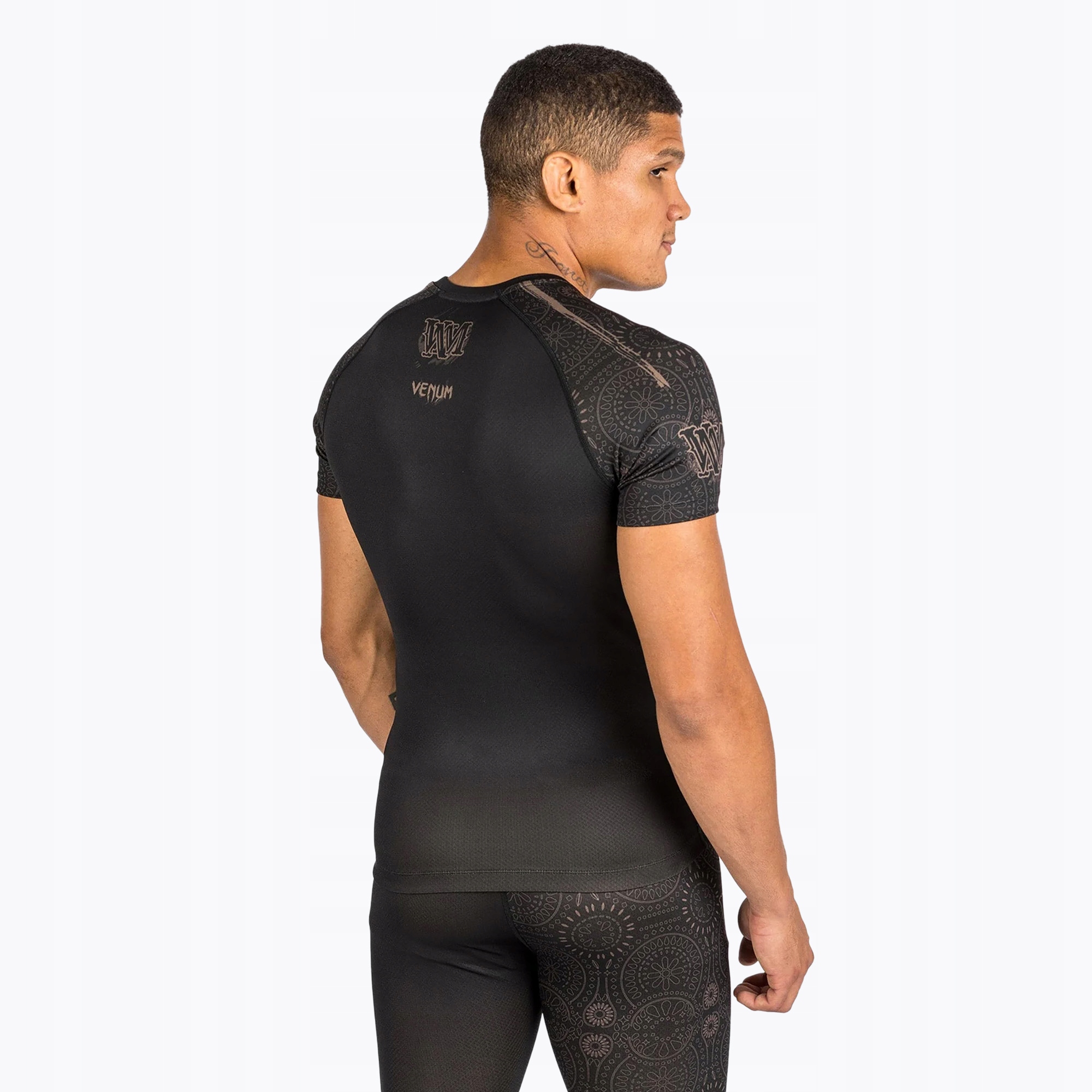 Rashguard męski Venum Santa Muerte Dark Side black/brown M Rozmiar M