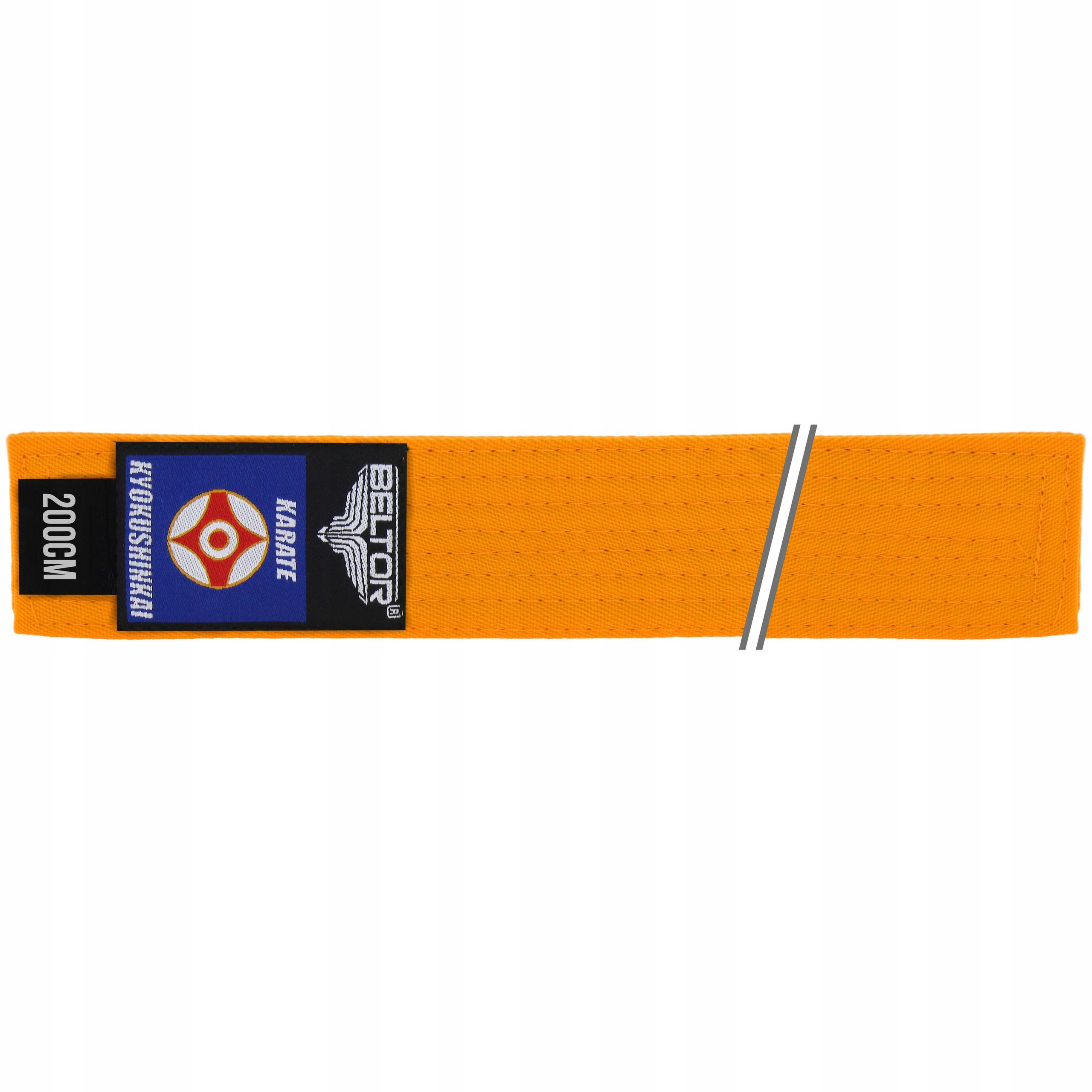 POMARAŃCZOWY PAS KARATE KYOKUSHINKAI BELTOR 200cm Kod producenta B1473