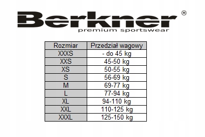 KOSTIUM DO PODNOSZENIA CIĘŻARÓW BERKNER GLADIATOR Marka Berkner