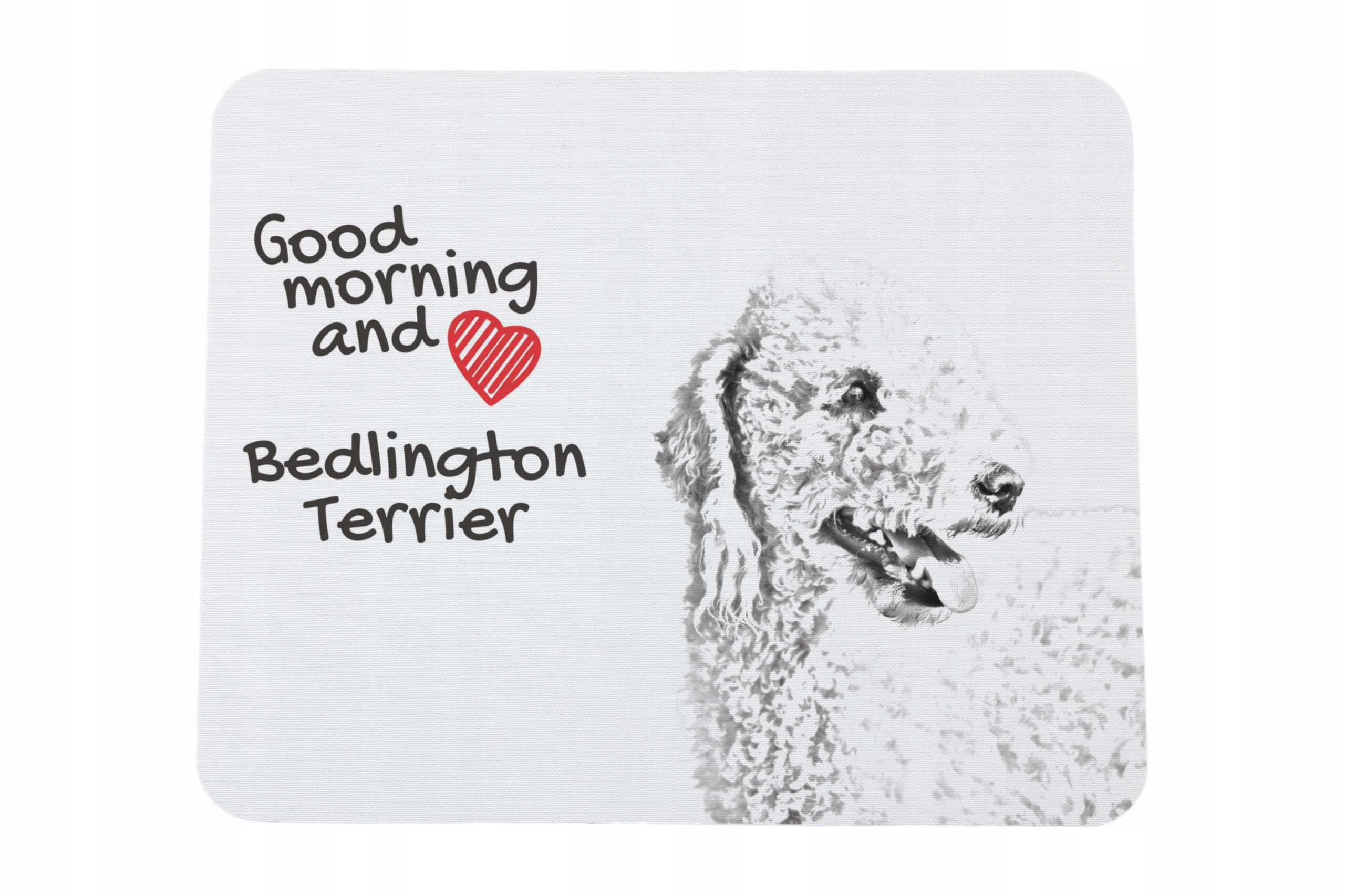 Bedlington Terrier, Rothbury Terrier podkładka pod myszkę z nadrukiem, pe